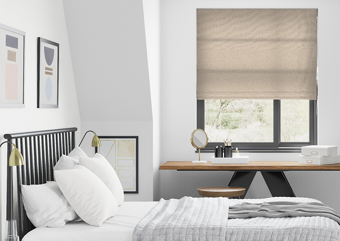 Devonshire, Stone - Twist&Fit Roman Blind - Image 3